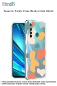 PrintiFy  Galaxy A36 ile Uyumlu Kamera Korumalı Geometrik Şekiller Tasarımlı Şeffaf Kılıf thumbnail 4