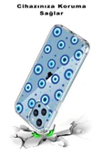 PrintiFy  Samsung Galaxy A36 ile Uyumlu 1mm Slim Fit Nazar Boncuğu 1 Baskılı Şeffaf  Kılıf thumbnail 3