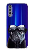 PrintiFy  Honor 20 ile Uyumlu Köpek 3 Kamera Korumalı Şeffaf Kılıf thumbnail 1