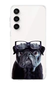 PrintiFy  Galaxy S24 Fe ile Uyumlu Köpek 3 Kamera Korumalı Şeffaf Kılıf thumbnail 1