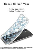 PrintiFy  Samsung Galaxy A16 Uyumlu Kamera Korumalı Floral Mavi Tasarımlı Şeffaf Silikon Kılıf thumbnail 2