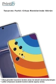 PrintiFy  Samsung Galaxy A16 Uyumlu Kamera Korumalı Renk Cümbüşü A Tasarımlı Şeffaf Silikon Kılıf thumbnail 3