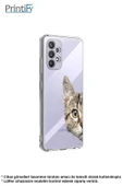 PrintiFy  Samsung Galaxy A16 Uyumlu Kamera Korumalı Catface Tasarımlı Şeffaf  Silikon Kılıf thumbnail 5