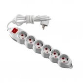 Mono 6 Lı Topraklı Anahtarlı 5 Metre Grup Priz - 1