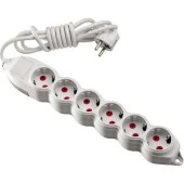 Mono 6 Lı Topraklı 5 Metre Grup Priz - 1