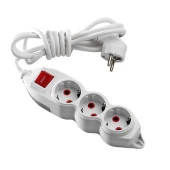 Mono 3 Lü Topraklı Anahtarlı 3 Metre Grup Priz - 1