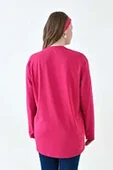 Uzun Kollu Tunik (Bandana Hediyeli) - Fuşya - 4