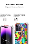 PrintiFy  Huawei Mate 10 Lite Uyumlu Retro Color 6 Baskılı Şeffaf Köşe Korumalı Antişok Kılıf - 1