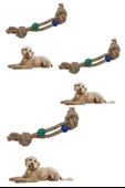 Diş Kaşıma İpi Köpek Oyuncağı Diş Güçlendirme Temizleme İpi Köpek Oyun Halatı - 6