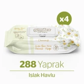 Giggles Papatya Kokulu Islak Havlu 72'li 4 Paket 288 Mendil - 1