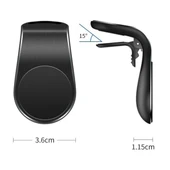 BUFFER ® Havalanndırma Izgarasına Takılabilen Mandallı Mıknatıslı Oto Araç Içi Manyetik Telefon Tutucu - 5