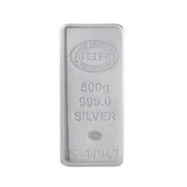 AgaKulche 500 gr 999.0 İAR Külçe Gümüş - 1