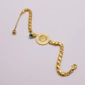 AgaKulche Pullu Çeyrek Altın Bileklik - 3