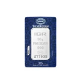 AgaKulche 50 gr 999.0 İAR Külçe Gümüş - 1