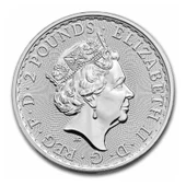 AgaKulche Büyük Britanya Kraliçe II. Elizabeth 2023 1 Ons Gümüş Sikke Coin - 2