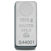 AgaKulche Nadir 1000 gr Külçe Gümüş - 1