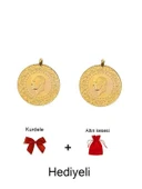 AgaKulche Yeni Kulplu Ziynet Çeyrek Altın 2 Adet - 1