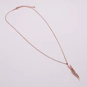 AgaKulche Gümüş Melek Kanadı Hayalet Kolye - 4