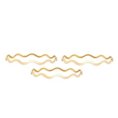 AgaKulche 30 gr 22 Ayar 3'lü Zikzak Altın Bilezik thumbnail 2