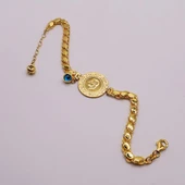 AgaKulche Pullu Çeyrek Altın Bileklik - 1