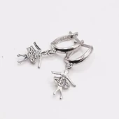 AgaKulche Gümüş Balerin Küpe - 4