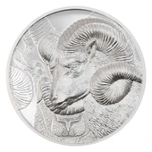 AgaKulche Dağ Koyunu Argali Gümüş Sikke Coin - 1