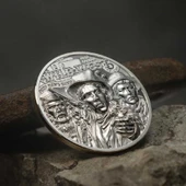 AgaKulche Vahşi Batı Gümüş Sikke Coin - 3