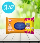 Fresh'n Soft Islak Mendil 90 lı X 10 paket - 1