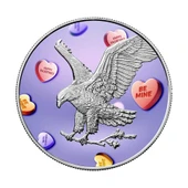 AgaKulche Sevgililer Günü Yürüyen Özgürlük Gümüş Sikke Coin - 2