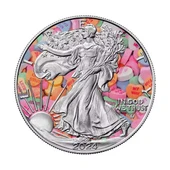 AgaKulche Sevgililer Günü Yürüyen Özgürlük Gümüş Sikke Coin - 1