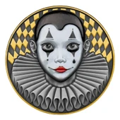 AgaKulche Pierrot Palyaço Gümüş Sikke Coin - 1