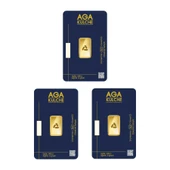AgaKulche 5 Gram 995 24 Ayar Külçe Altın 3 Adet - 2