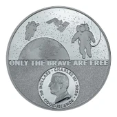 AgaKulche Gerçek Kahramanlar Astronot Gümüş Sikke Coin - 2