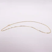 AgaKulche Singapur İçi Boş 14 Ayar Altın Zincir - 5