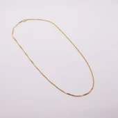 AgaKulche Singapur İçi Boş 14 Ayar Altın Zincir - 4