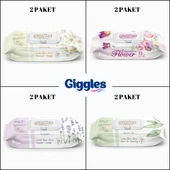 Giggles Islak Havlu Set 72'li 8 Paket 576 Mendil - 2