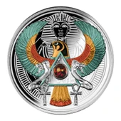 AgaKulche Tutankhamun Şahin Gümüş Sikke Coin - 1