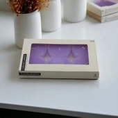 Tealight Kapsül Mum 6x35 Gr Dekoratif Mumu Kandil Hediyelik Fitilli Mumluk Şamdan Mor Renk Kokulu - 6