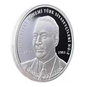 AgaKulche Adnan Menderes 2022 1 Ons Gümüş Sikke Coin - 1