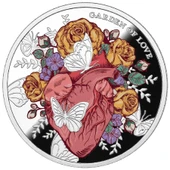 AgaKulche Aşk Bahçesi Gümüş Sikke Coin - 1