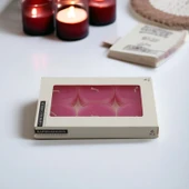 Tealight Kapsül Mum 6x35 Gr Dekoratif Mumu Kandil Hediyelik Fitilli Mumluk Şamdan Pembe Renk Kokusuz - 3