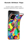 PrintiFy  Samsung Galaxy A21s ile Uyumlu 1mm Slim Fit Retro Colors 6 Baskılı Şeffaf  Kılıf thumbnail 2