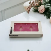 Tealight Kapsül Mum 6x35 Gr Dekoratif Mumu Kandil Hediyelik Fitilli Mumluk Şamdan Pembe Renk Kokusuz - 4