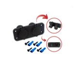 Çift Usb Araç Şarj Soketi Ve Çakmaklık 2.1a/1a - 12 V MARİN VE KARAVAN - 6