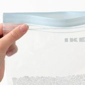IKEA Istad Kilitli Buzdolabı Poşeti - 25 adet - 1 Litre Mavi - 2