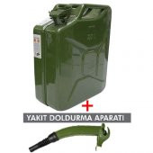 GELG METAL YAKIT BİDONU 20 LT  VE YAKIT DOLDURMA APARATI - 1