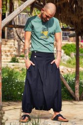 Anvelop Beli Lastikli Erkek Şalvar Pantolon - 3