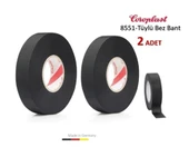 2 Adet Coroplast Tüylü Bez Bant 19mm X 15 Metre Ref:8551 - 1