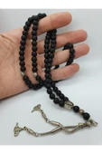 GÜMÜŞTEL EL SANATLARI Sertifikalı Oniks Taşı Doğal Taş Namaz Tesbihi - 1