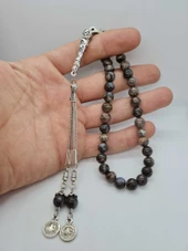 GÜMÜŞTEL EL SANATLARI Sertifikalı Fosilli Opal Doğal Taş Tesbih Aaa Kalite 8mm - 3
